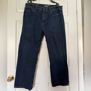 Lands’ End Men's Dark Blue Relaxed Fit Jeans